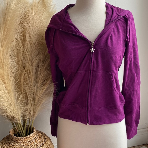 Max Rave | Tops | Vintage Gg Max Rave Purple Zip Up Sweatshirt L Nwt ...